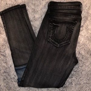 RARE! True Religion Mid-Rise Super Skinny Jeans